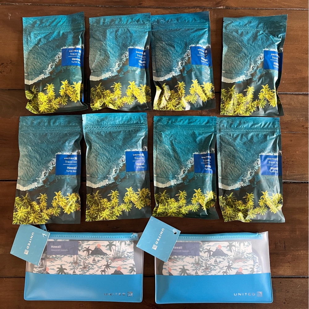 United Airlines Amenity Kits—Hawaii Branded
